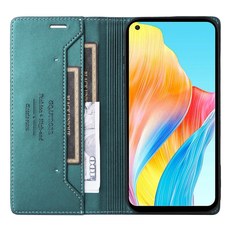 For OPPO A78 4G GQUTROBE G01 RFID Anti-theft Leather Phone Case
