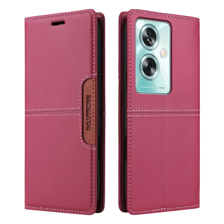 For OPPO A79 5G GQUTROBE G01 RFID Anti-theft Leather Phone Case