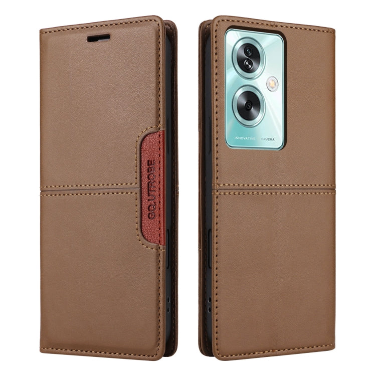 For OPPO A79 5G GQUTROBE G01 RFID Anti-theft Leather Phone Case