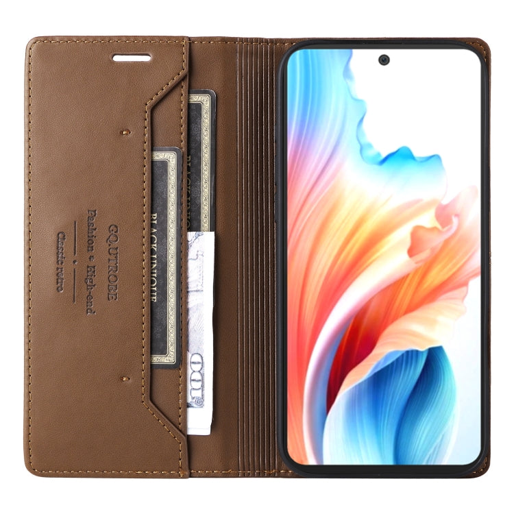 For OPPO A79 5G GQUTROBE G01 RFID Anti-theft Leather Phone Case