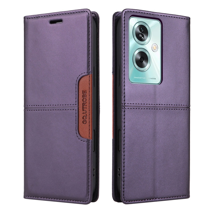 For OPPO A79 5G GQUTROBE G01 RFID Anti-theft Leather Phone Case
