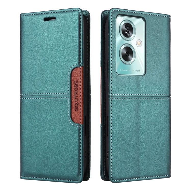 For OPPO A79 5G GQUTROBE G01 RFID Anti-theft Leather Phone Case