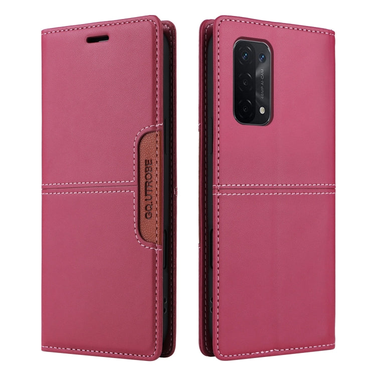 For OPPO A93 5G / A54 5G GQUTROBE G01 RFID Anti-theft Leather Phone Case
