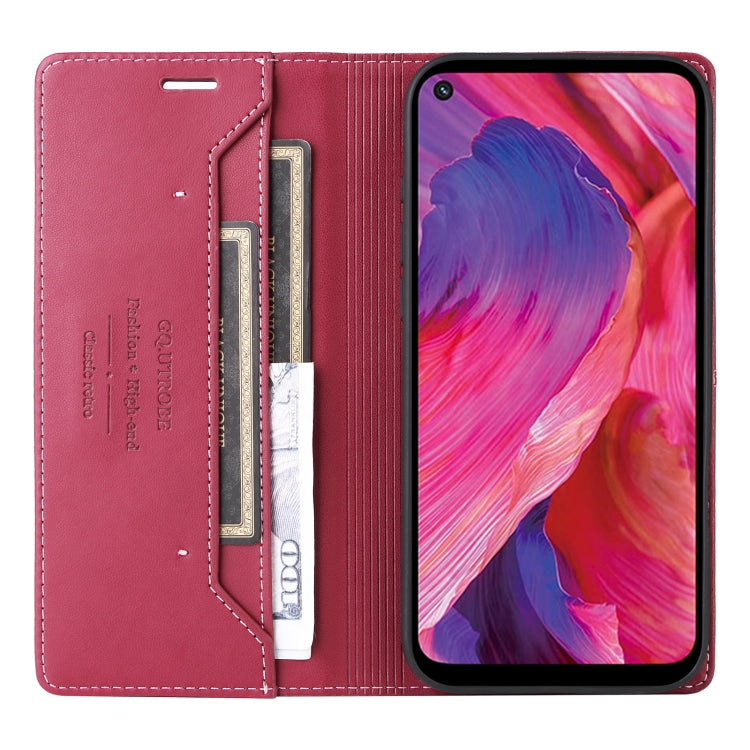 For OPPO A93 5G / A54 5G GQUTROBE G01 RFID Anti-theft Leather Phone Case