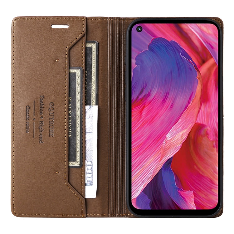 For OPPO A93 5G / A54 5G GQUTROBE G01 RFID Anti-theft Leather Phone Case