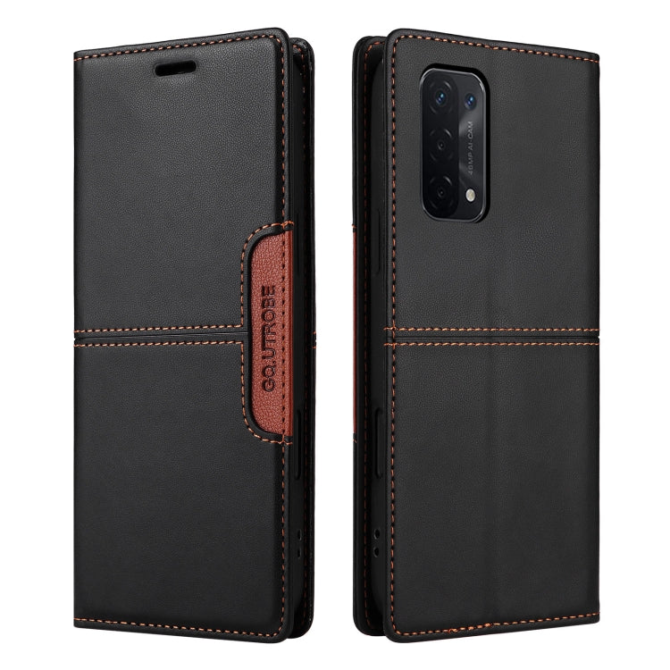 For OPPO A93 5G / A54 5G GQUTROBE G01 RFID Anti-theft Leather Phone Case