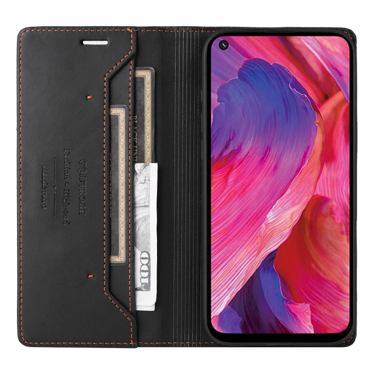 For OPPO A93 5G / A54 5G GQUTROBE G01 RFID Anti-theft Leather Phone Case