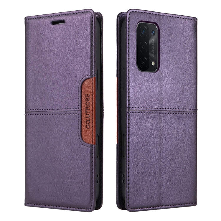 For OPPO A93 5G / A54 5G GQUTROBE G01 RFID Anti-theft Leather Phone Case