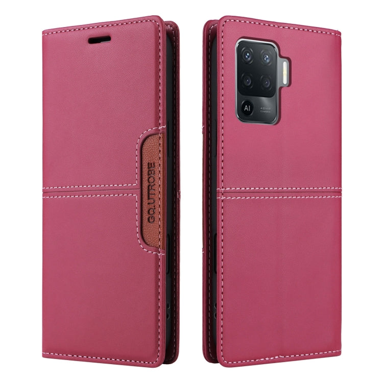For OPPO A94 / Reno6 Z GQUTROBE G01 RFID Anti-theft Leather Phone Case