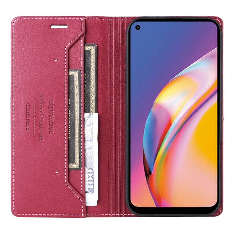 For OPPO A94 / Reno6 Z GQUTROBE G01 RFID Anti-theft Leather Phone Case