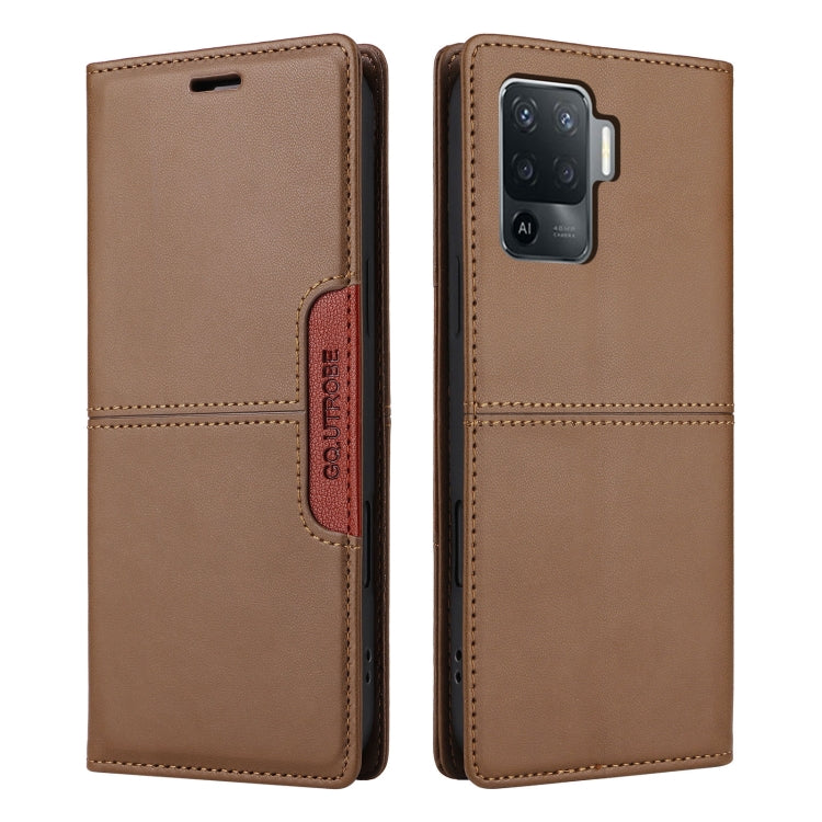 For OPPO A94 / Reno6 Z GQUTROBE G01 RFID Anti-theft Leather Phone Case