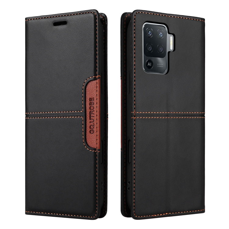 For OPPO A94 / Reno6 Z GQUTROBE G01 RFID Anti-theft Leather Phone Case
