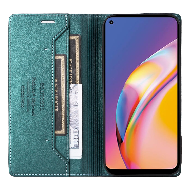For OPPO A94 / Reno6 Z GQUTROBE G01 RFID Anti-theft Leather Phone Case