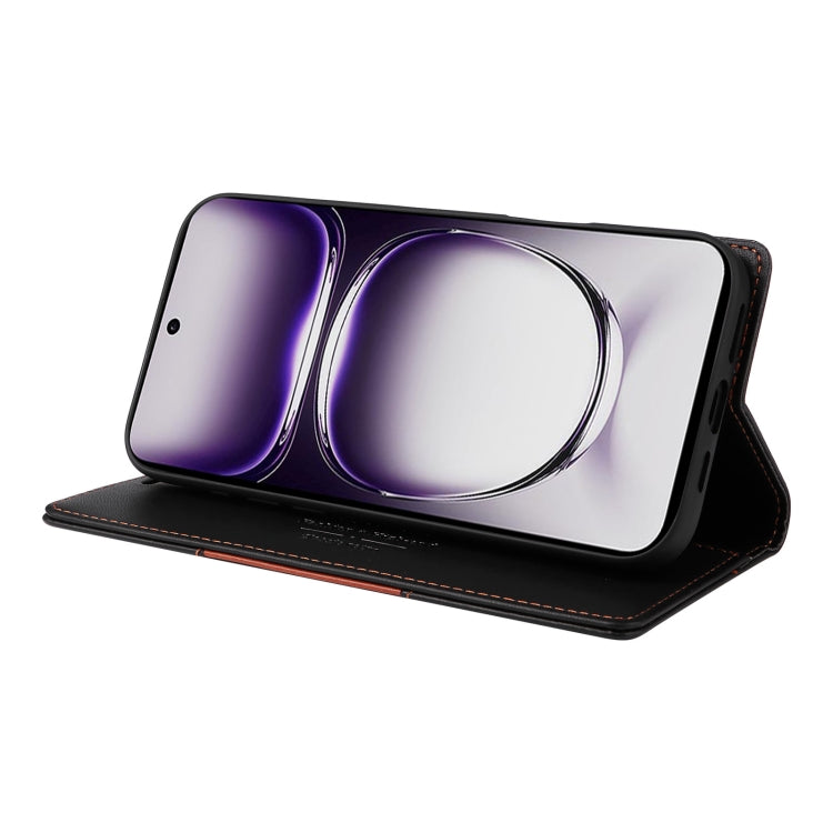 For OPPO Reno12 5G Global GQUTROBE G01 RFID Anti-theft Leather Phone Case