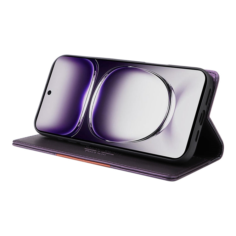 For OPPO Reno12 5G Global GQUTROBE G01 RFID Anti-theft Leather Phone Case