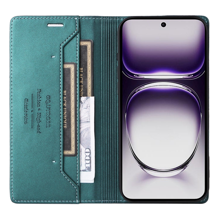 For OPPO Reno12 5G Global GQUTROBE G01 RFID Anti-theft Leather Phone Case