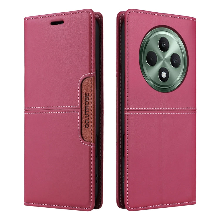 For OPPO Reno12 F 5G GQUTROBE G01 RFID Anti-theft Leather Phone Case