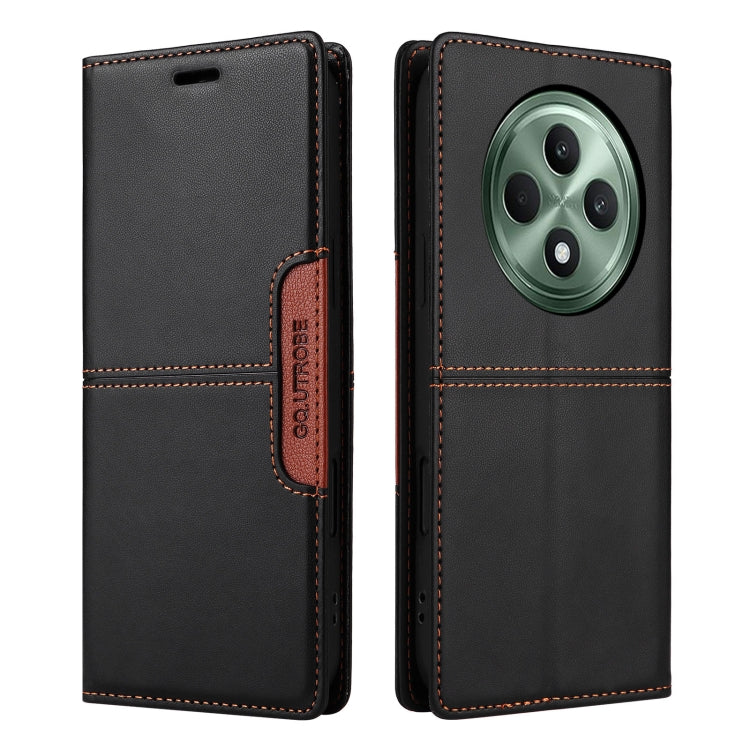 For OPPO Reno12 F 5G GQUTROBE G01 RFID Anti-theft Leather Phone Case