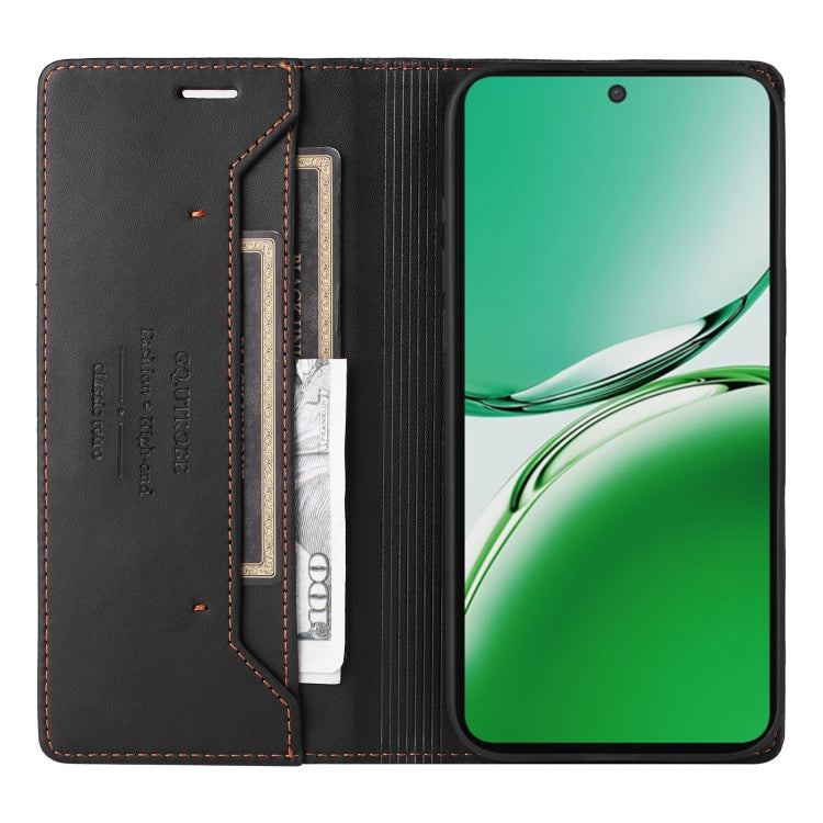 For OPPO Reno12 F 5G GQUTROBE G01 RFID Anti-theft Leather Phone Case