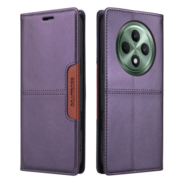 For OPPO Reno12 F 5G GQUTROBE G01 RFID Anti-theft Leather Phone Case