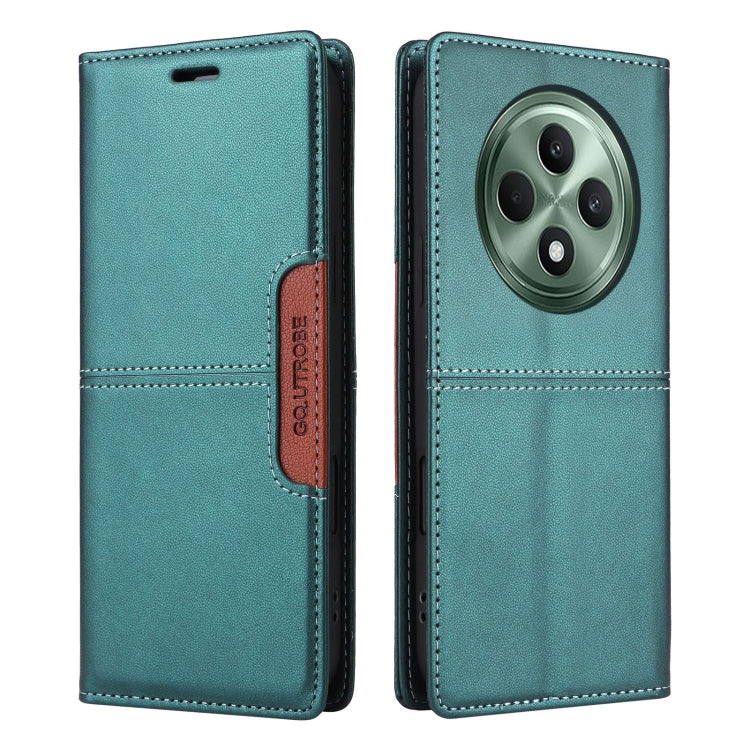For OPPO Reno12 F 5G GQUTROBE G01 RFID Anti-theft Leather Phone Case