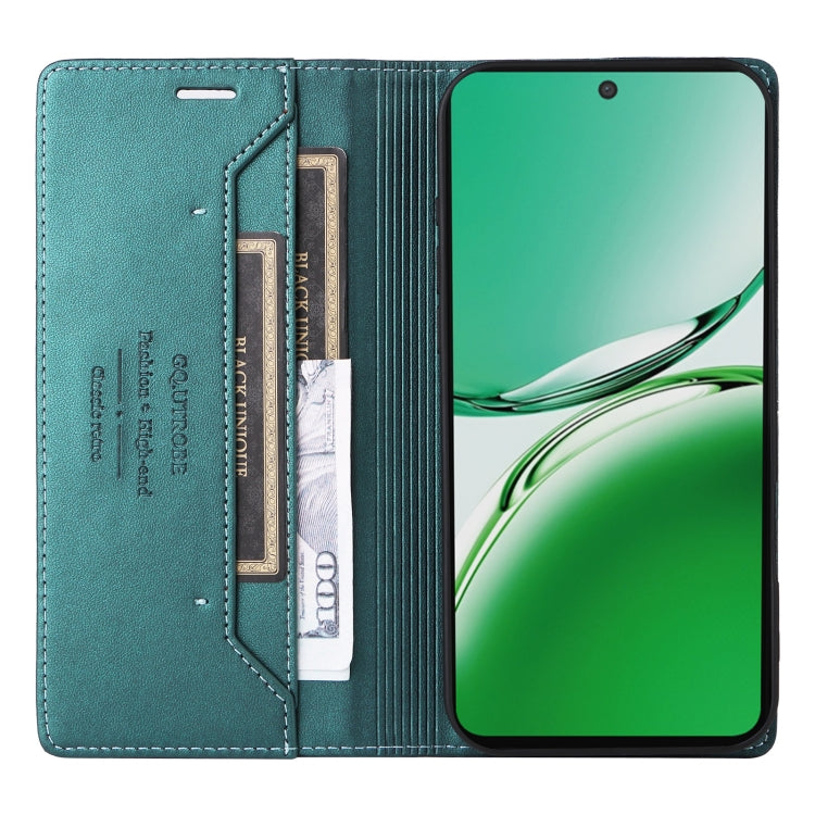 For OPPO Reno12 F 5G GQUTROBE G01 RFID Anti-theft Leather Phone Case