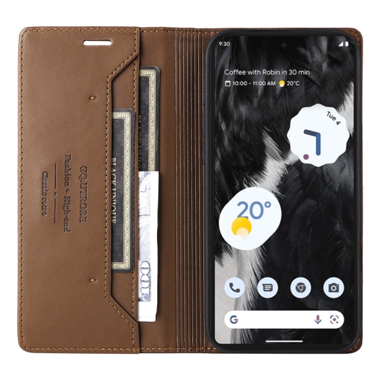 For Google Pixel 7 GQUTROBE G01 RFID Anti-theft Leather Phone Case