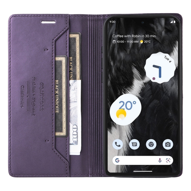For Google Pixel 7 GQUTROBE G01 RFID Anti-theft Leather Phone Case