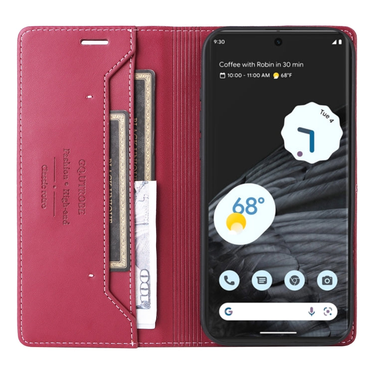 For Google Pixel 7 Pro GQUTROBE G01 RFID Anti-theft Leather Phone Case