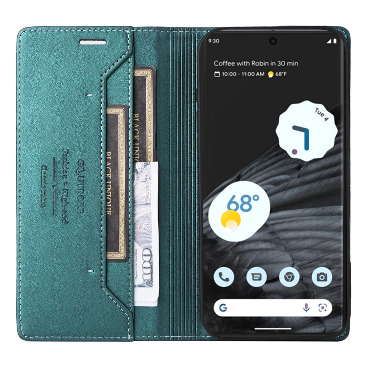 For Google Pixel 7 Pro GQUTROBE G01 RFID Anti-theft Leather Phone Case