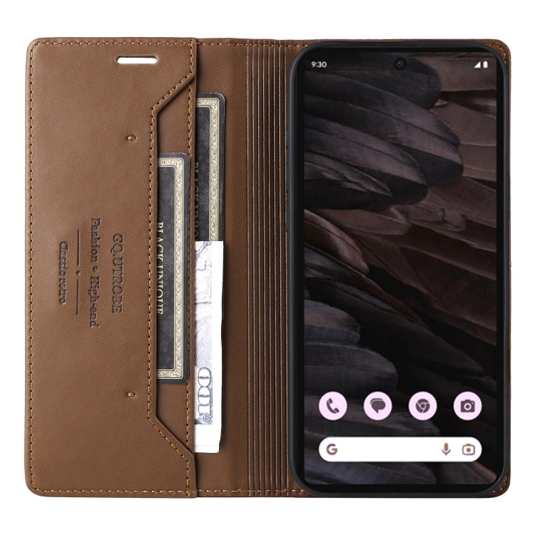 For Google Pixel 7a GQUTROBE G01 RFID Anti-theft Leather Phone Case