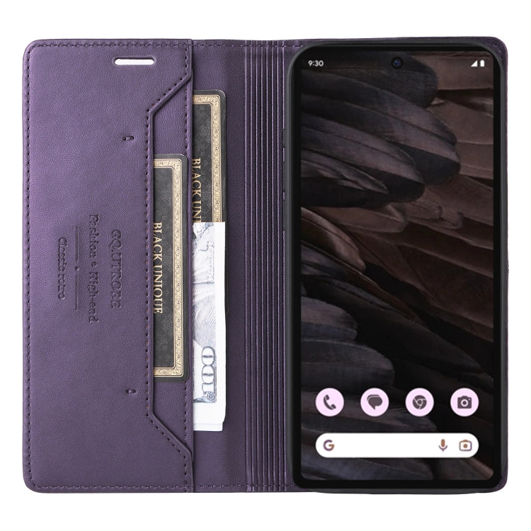 For Google Pixel 7a GQUTROBE G01 RFID Anti-theft Leather Phone Case