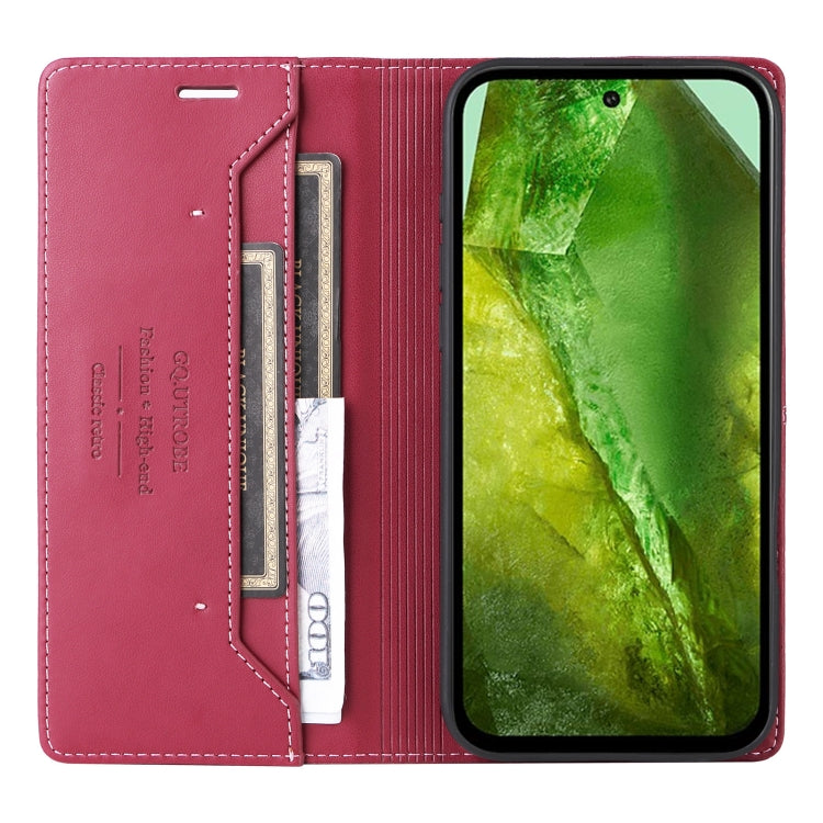 For Google Pixel 8a GQUTROBE G01 RFID Anti-theft Leather Phone Case