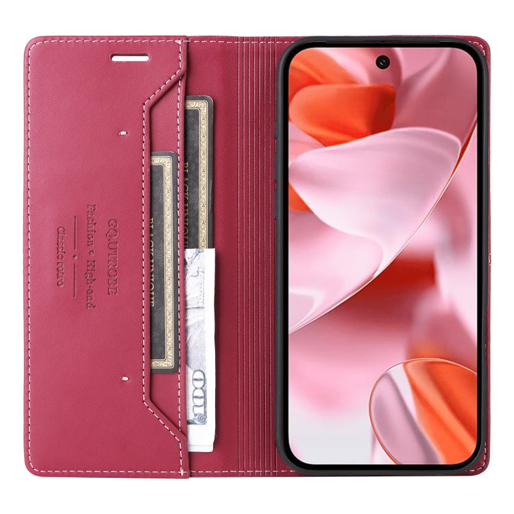 For Google Pixel 9 / 9 Pro GQUTROBE G01 RFID Anti-theft Leather Phone Case
