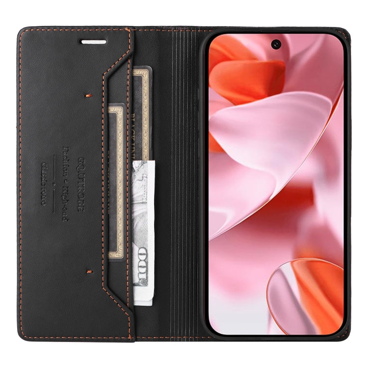 For Google Pixel 9 / 9 Pro GQUTROBE G01 RFID Anti-theft Leather Phone Case