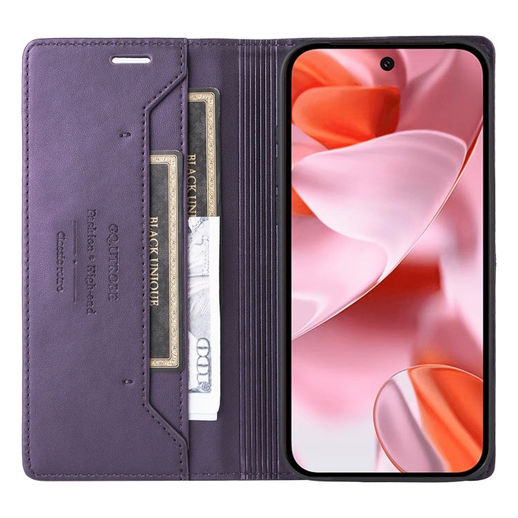 For Google Pixel 9 / 9 Pro GQUTROBE G01 RFID Anti-theft Leather Phone Case