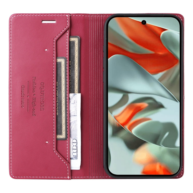 For Google Pixel 9 Pro XL GQUTROBE G01 RFID Anti-theft Leather Phone Case