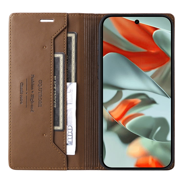 For Google Pixel 9 Pro XL GQUTROBE G01 RFID Anti-theft Leather Phone Case