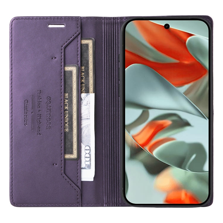 For Google Pixel 9 Pro XL GQUTROBE G01 RFID Anti-theft Leather Phone Case