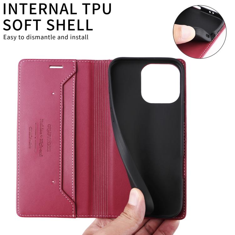 For Google Pixel 9a GQUTROBE G01 RFID Anti-theft Leather Phone Case