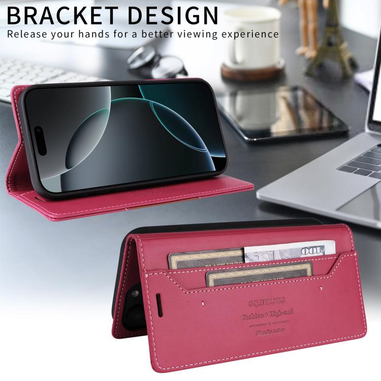 For Google Pixel 9a GQUTROBE G01 RFID Anti-theft Leather Phone Case