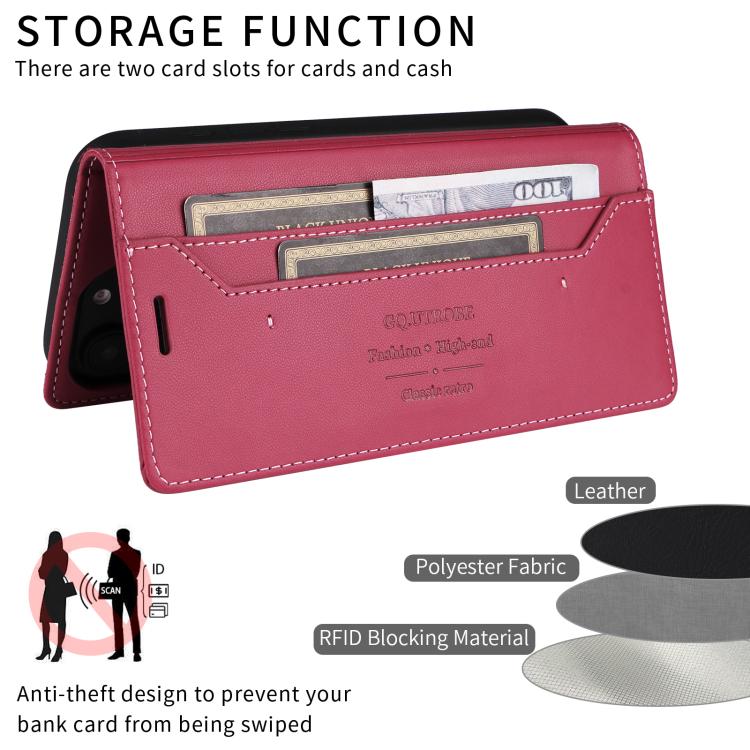For Google Pixel 9a GQUTROBE G01 RFID Anti-theft Leather Phone Case