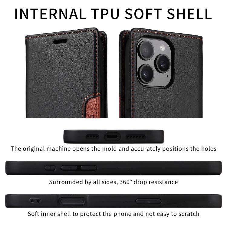 For Google Pixel 9a GQUTROBE G01 RFID Anti-theft Leather Phone Case