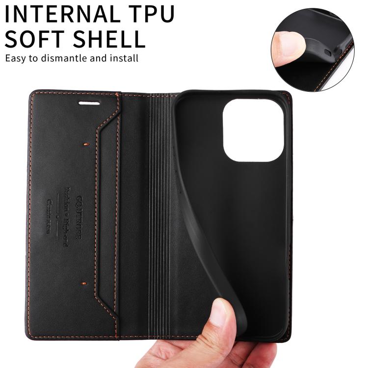 For Google Pixel 9a GQUTROBE G01 RFID Anti-theft Leather Phone Case