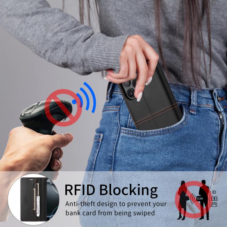 For Google Pixel 9a GQUTROBE G01 RFID Anti-theft Leather Phone Case