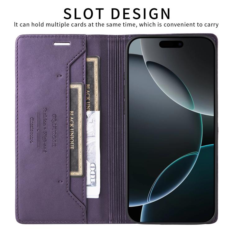 For Google Pixel 9a GQUTROBE G01 RFID Anti-theft Leather Phone Case