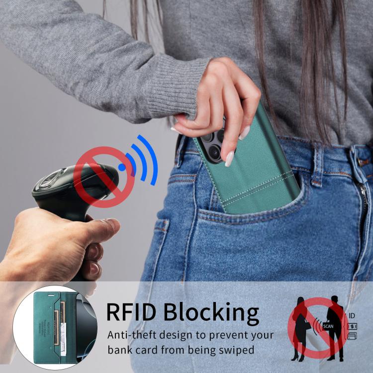 For Google Pixel 9a GQUTROBE G01 RFID Anti-theft Leather Phone Case