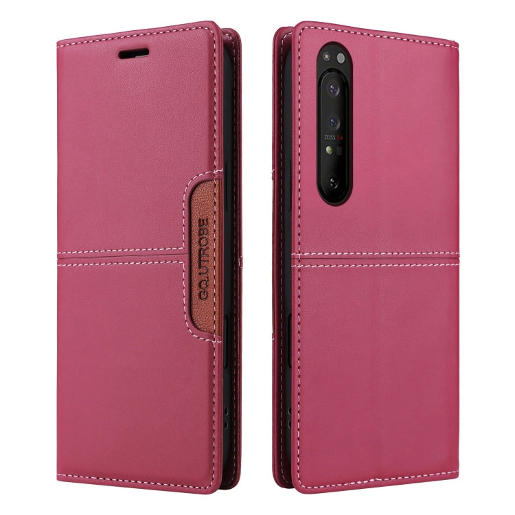 For Sony Xperia 1 II GQUTROBE G01 RFID Anti-theft Leather Phone Case