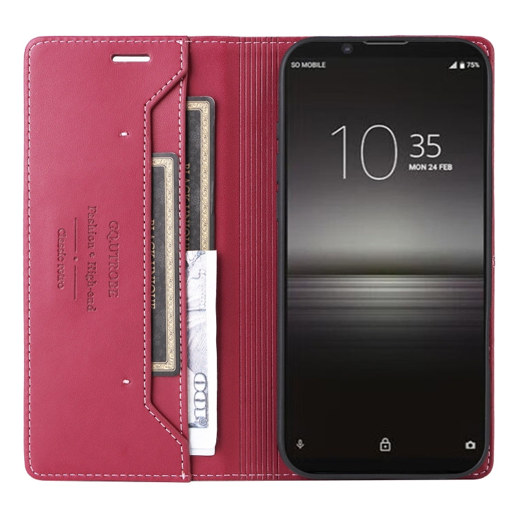 For Sony Xperia 1 II GQUTROBE G01 RFID Anti-theft Leather Phone Case
