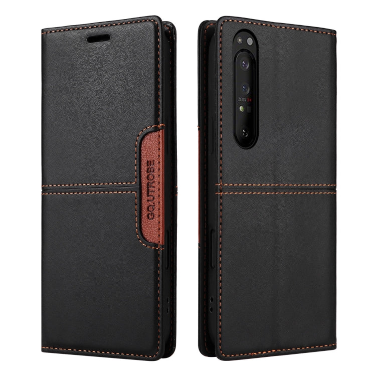 For Sony Xperia 1 II GQUTROBE G01 RFID Anti-theft Leather Phone Case